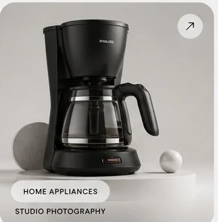 Home Appliances Studio Photography project